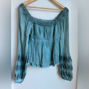 EUC - Free People Boho top, size small!